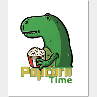 Popcorn Dino Posters and Art